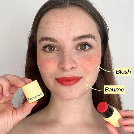 Baume & Blush L\'Orangé Pomponne – Stick 2-en-1 Naturel & Nomade