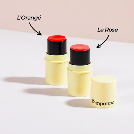 Baume & Blush L\'Orangé Pomponne – Stick 2-en-1 Naturel & Nomade