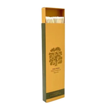 Coffret de 40 longues allumettes Ocre Gismonda - Maison Péchavy