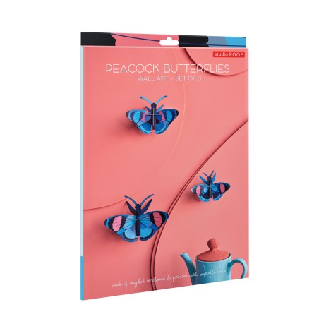 Déco murale - Peacock butterflies (par 3) - Studio Roof