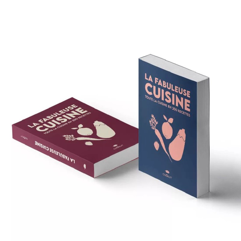 Livre 200 recettes – La Fabuleuse Cookut – bleue ou bordeaux | Poêle 8-en-1
