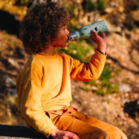 Gourde isotherme enfant Yosemite Vert Tilleul 350 ml - Qwetch