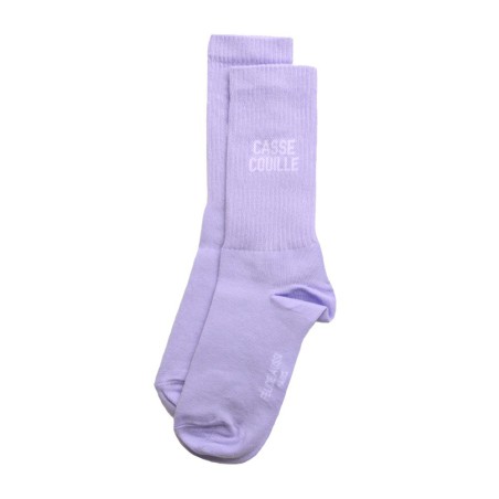 Félicie Aussi - Chaussettes Casse Couille Chinées Mauve