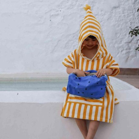 Trousse de toilette en canevas de coton