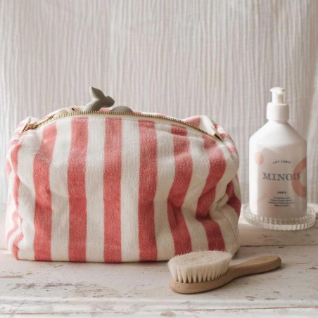 Trousse de toilette en canevas de coton