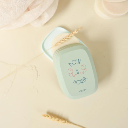 Boîte à savon vert "boîte à mousse" - Mamik