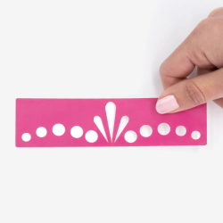 Pochoir Diadème Si Si La Paillette - Tatouage Pailleté Réutilisable
