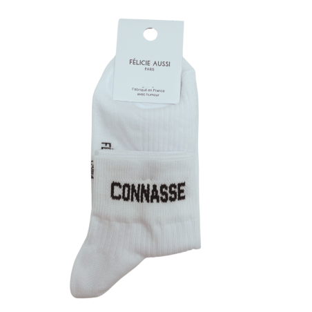 Chaussettes blanches basses – Félicie Aussi | Taille 36–40 | Fabriquées en France