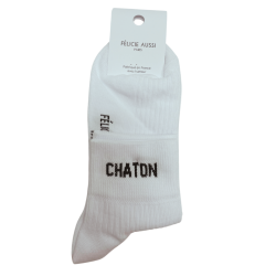 Chaussettes blanches basses – Félicie Aussi | Taille 36–40 | Fabriquées en France