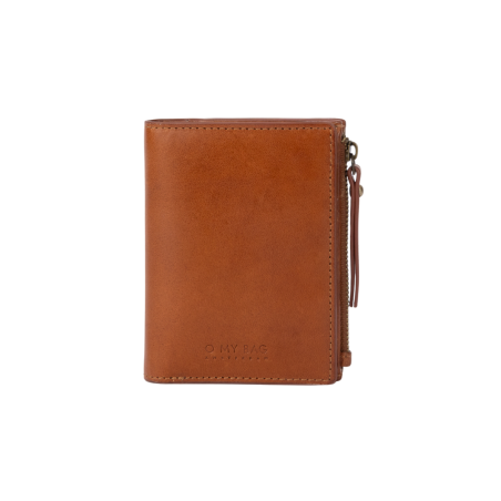 Jamie Cognac - Portefeuille en cuir rectangle - O My Bag