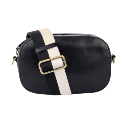 Maya O My Bag – Petit sac cuir éthique & sangle rayée