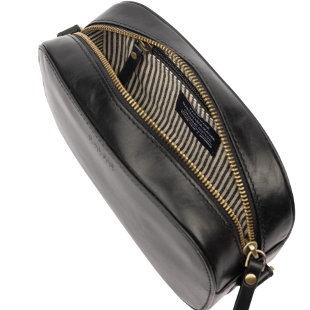 Maya O My Bag – Petit sac cuir éthique & sangle rayée