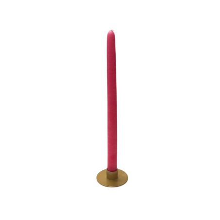 Bougie cierge 30 cm Fuschia - Ciergerie des Prémontrés