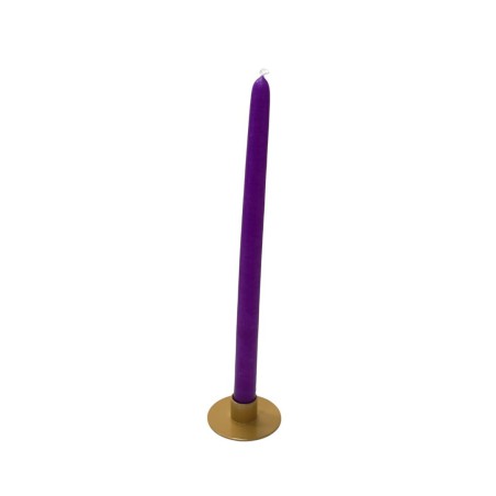 Bougie cierge 30 cm Violet - Ciergerie des Prémontrés