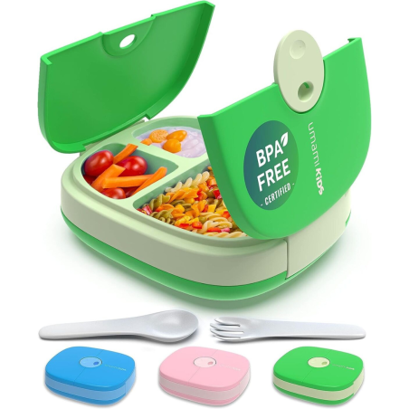 Umami - Lunchbox complète pour enfants bleu, vert ou rose