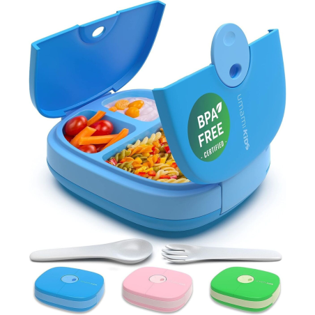 Umami - Lunchbox complète pour enfants bleu, vert ou rose