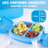 Umami - Lunchbox complète pour enfants bleu, vert ou rose