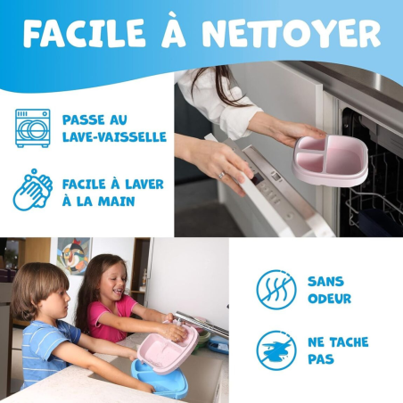 Umami - Lunchbox complète pour enfants bleu, vert ou rose