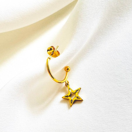 Boucle d'oreille Créole Etoile - Pop Joy