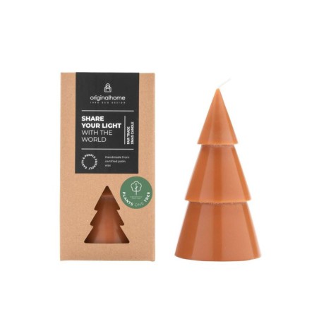 Bougie Sapin L Cognac - Naturelle & Artisanale | Original Home