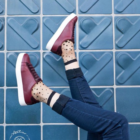 Chaussettes transparentes Nakameguro Black - Atelier Saint-Eustache