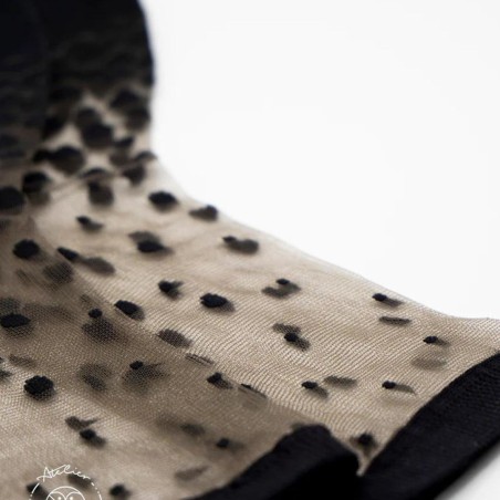 Chaussettes transparentes Nakameguro Black - Atelier Saint-Eustache