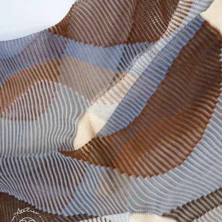 Chaussettes transparentes Antelope Canyon Beige - Atelier Saint-Eustache