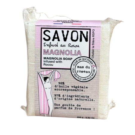 Mas du Roseau - Savon infusé - Magnolia
