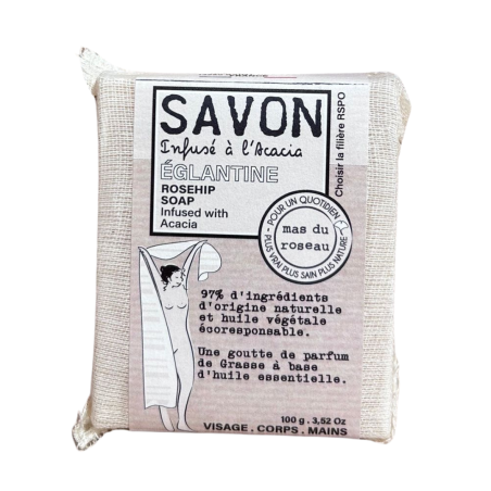 Mas du Roseau - Savon infusé - Eglantine