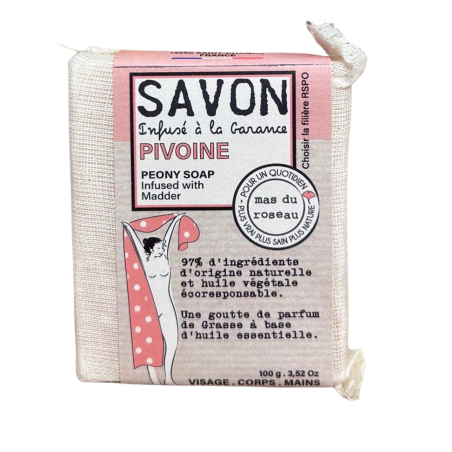 Mas du Roseau - Savon infusé - Pivoine