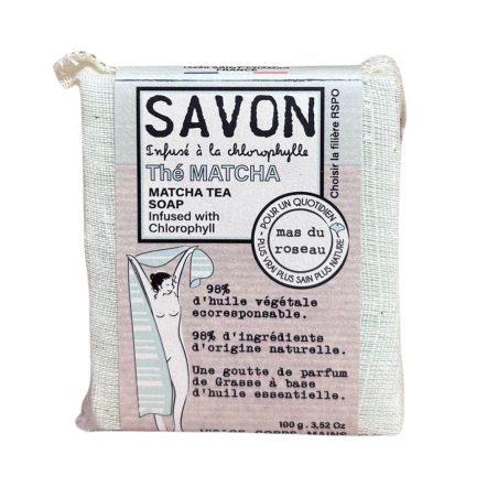 Mas du Roseau - Savon infusé - Thé matcha
