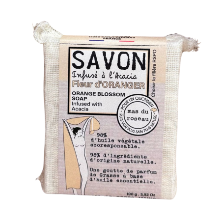 Mas du Roseau - Savon infusé - Fleur d'oranger