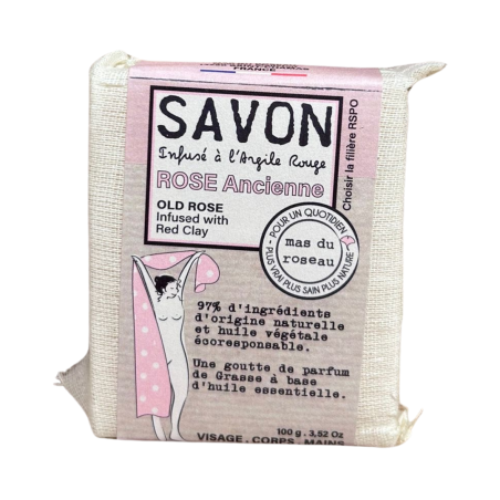 Mas du Roseau - Savon infusé - Rose Ancienne