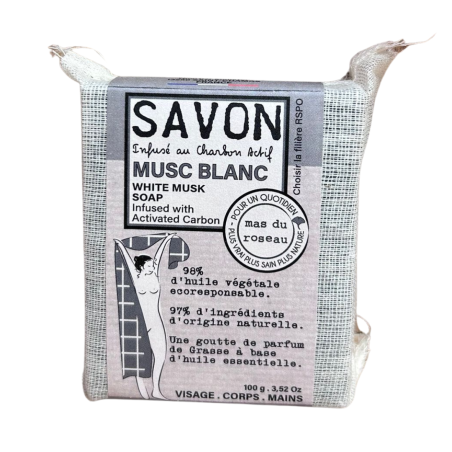 Mas du Roseau - Savon infusé - Musc blanc