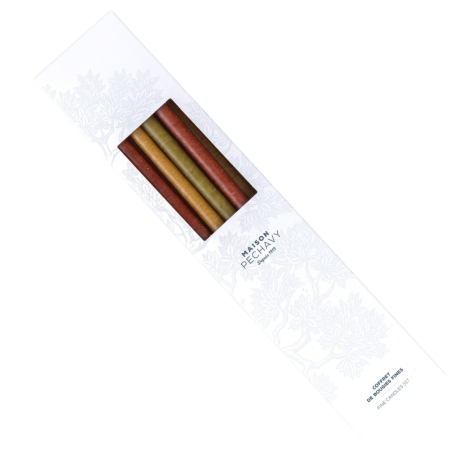 Coffret 10 bougies fines Leaves - Maison Pechavy