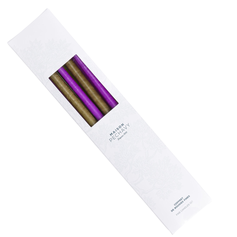 Coffret de 10 bougies fines Hébrides - Maison Péchavy