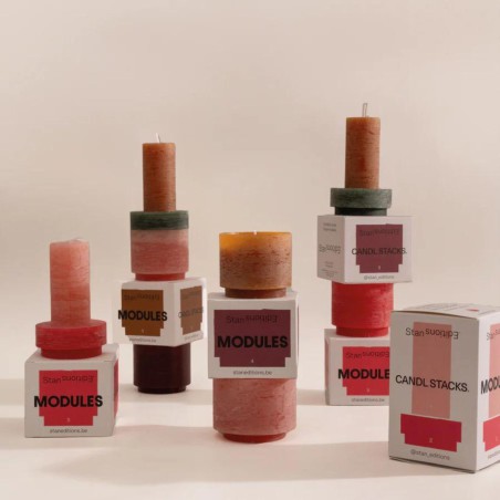Bougie empilable - Module 4 - Pink - Stan Editions