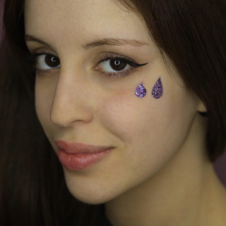 Pochoir Halloween Si Si La Paillette - Tatouages Pailletés Réutilisables