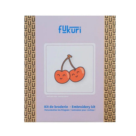 Kit broderie Cerises Kawaii - Fukuri