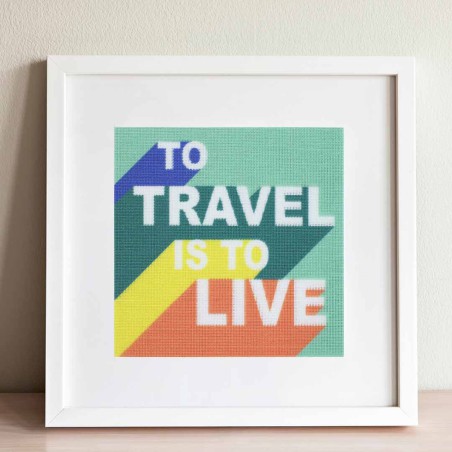 Kit Canevas To travel is to live - Fukuri