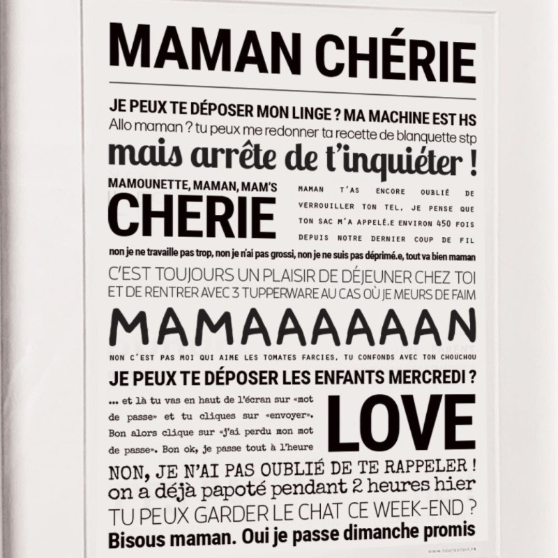 Affiche Tout est dit – Mots tendres et déco éco-responsable