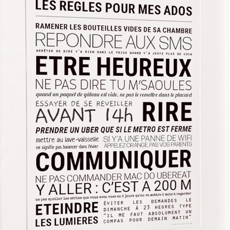 Affiche Tout est dit – Mots tendres et déco éco-responsable