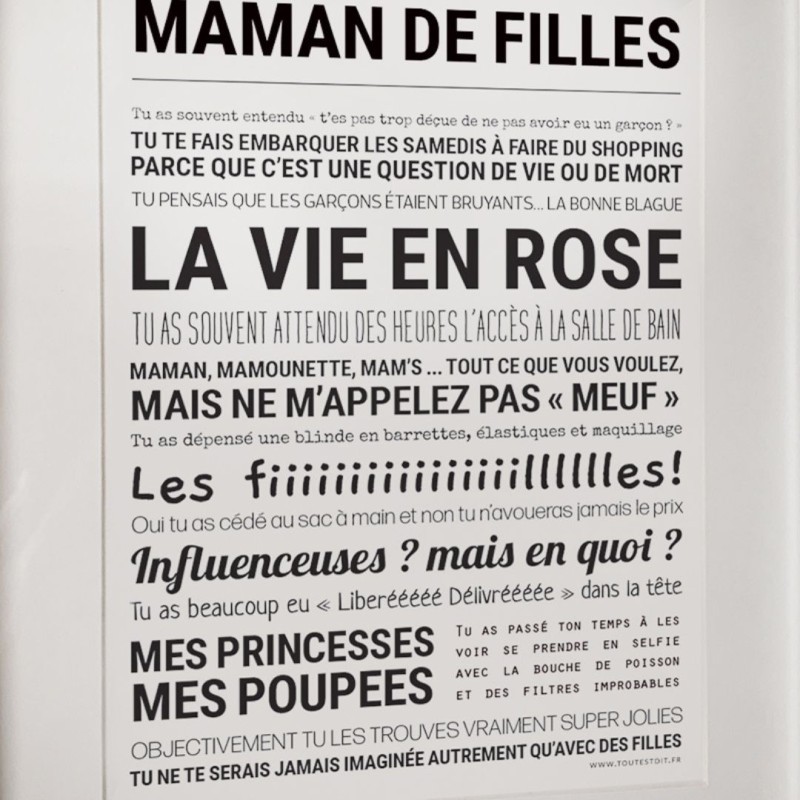 Affiche Tout est dit – Mots tendres et déco éco-responsable