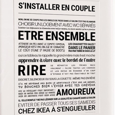 Affiche Tout est dit – Mots tendres et déco éco-responsable