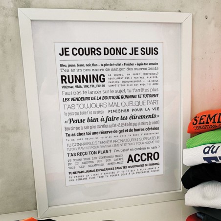 Affiche Je cours donc je suis - Tout est dit