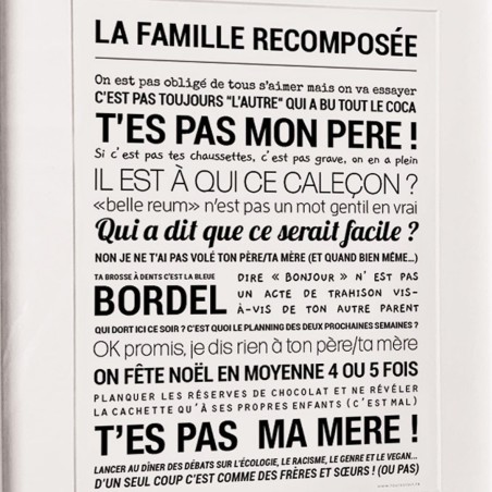 Affiche La famille recomposée - Tout est dit