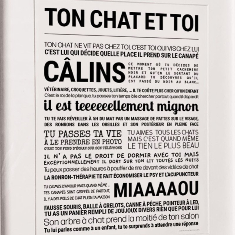 Affiche Tout est dit – Mots tendres et déco éco-responsable