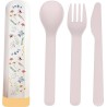Set de 3 couverts Bioloco Watercolor Flowers - chic mic