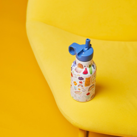 Gourde enfant isotherme 3D 350ml - Doodles - Chic Mic