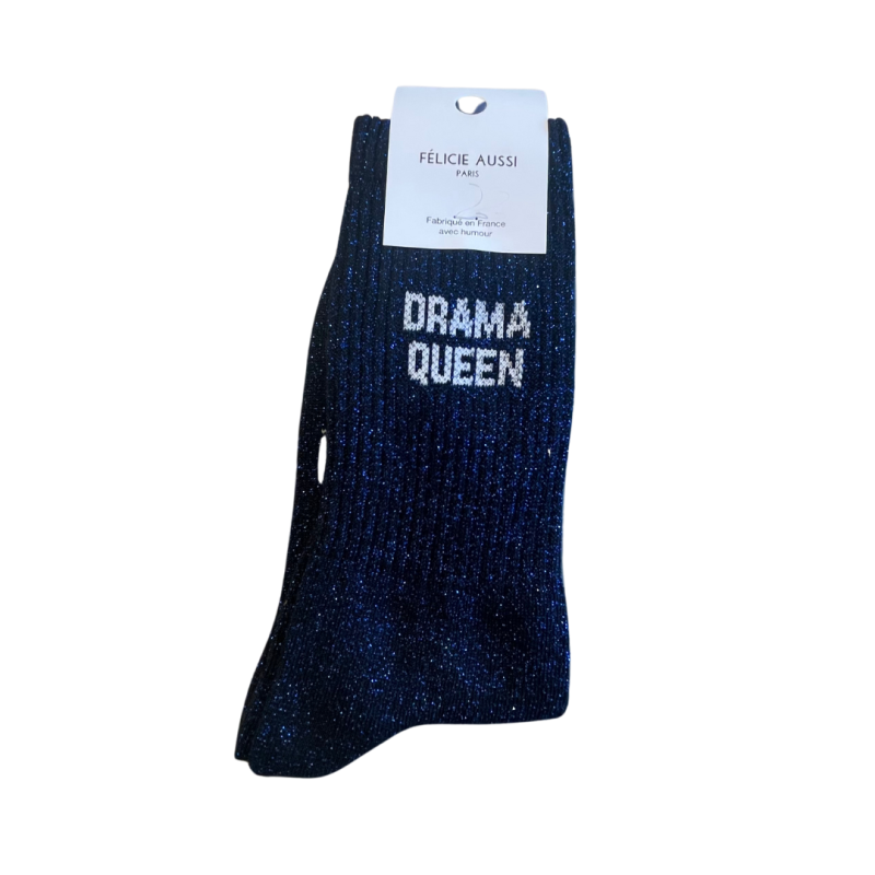 Chaussettes pailletées façon sport – Félicie Aussi | Taille 36–40 | Fabriquées en France